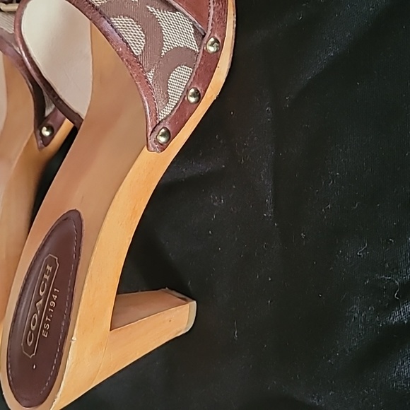 Coach mule wooden sandals - Picture 2 of 7